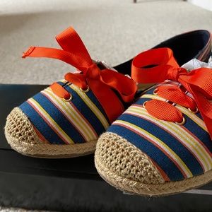 New Directions Striped Flats